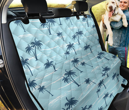 Palm Tree Pattern Print Design PT04 Rear Dog  Seat Cover
