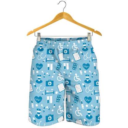 Medical Pattern Print Design 05 Mens Shorts