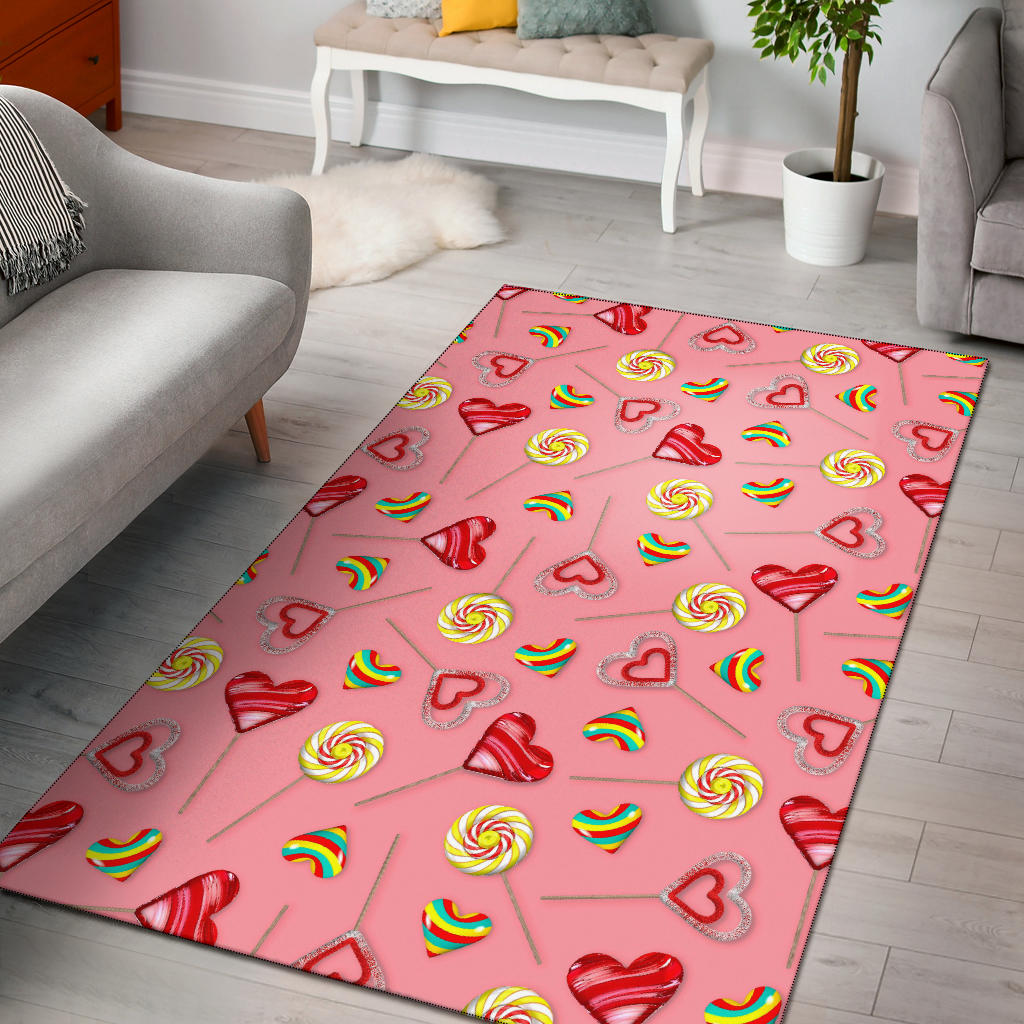 Lollipop Pattern Print Design LL05 Area Rugs
