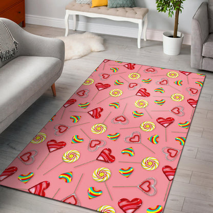 Lollipop Pattern Print Design LL05 Area Rugs