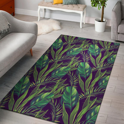 Palm Leaves Pattern Print Design PL03 Area Rugs