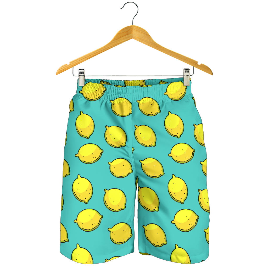 Lemon Pattern Print Design LM04 Mens Shorts
