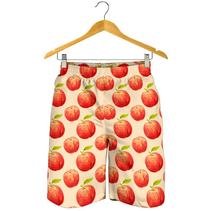 Peach Pattern Print Design A03 Mens Shorts