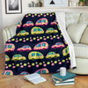 Camper Cute Camping Design No 3 Print Fleece Blanket