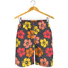 Hibiscus Pattern Print Design HB024 Mens Shorts