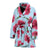 Carnations Pattern Print Design CN01 Women Bathrobe