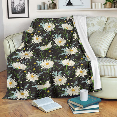 Daisy Pattern Print Design DS08 Fleece Blanket