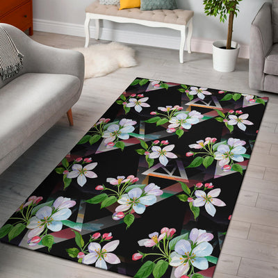 Apple Blossom Pattern Print Design AB07 Area Rugs