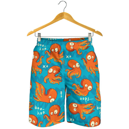 Octopus Pattern Print Design A02 Mens Shorts