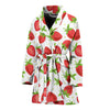 Strawberry Pattern Print Design SB07 Women Bathrobe