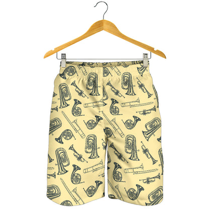 Tuba Pattern Print Design 01 Mens Shorts