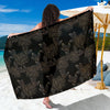 Dahlia Pattern Print Design DH04 Sarong Pareo Wrap