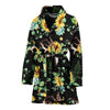 Sunflower Pattern Print Design SF08 Women Bathrobe