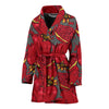 Pomegranate Pattern Print Design PG05 Women Bathrobe