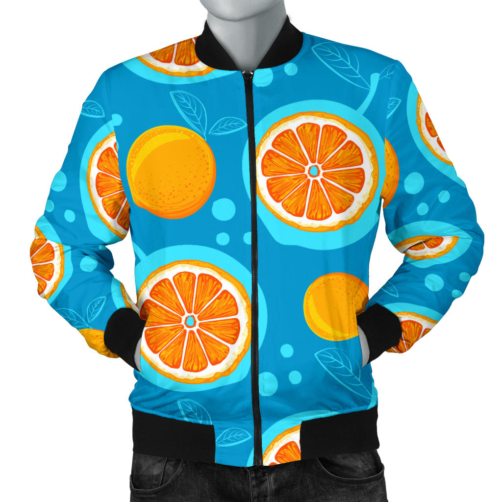 Grapefruit Pattern Print Design GF03 Men Bomber Jacket