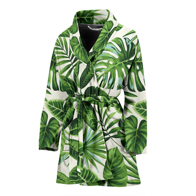 Tropical Flower Pattern Print Design TF013 Women Bathrobe