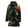 Bird Of Paradise Pattern Print Design BOP012 Women Bathrobe