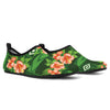 Hibiscus Pattern Print Design HB05 Aqua Water Shoes