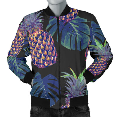 Pineapple Pattern Print Design PP04 Men Bomber Jacket