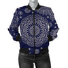 Mandala Pattern Print Design 02 Women's Bomber Jacket