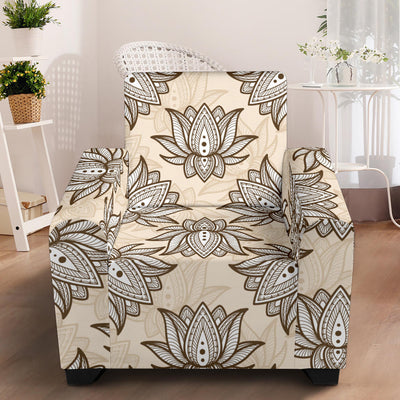 lotus Boho Pattern Print Design LO05 Armchair Slipcover