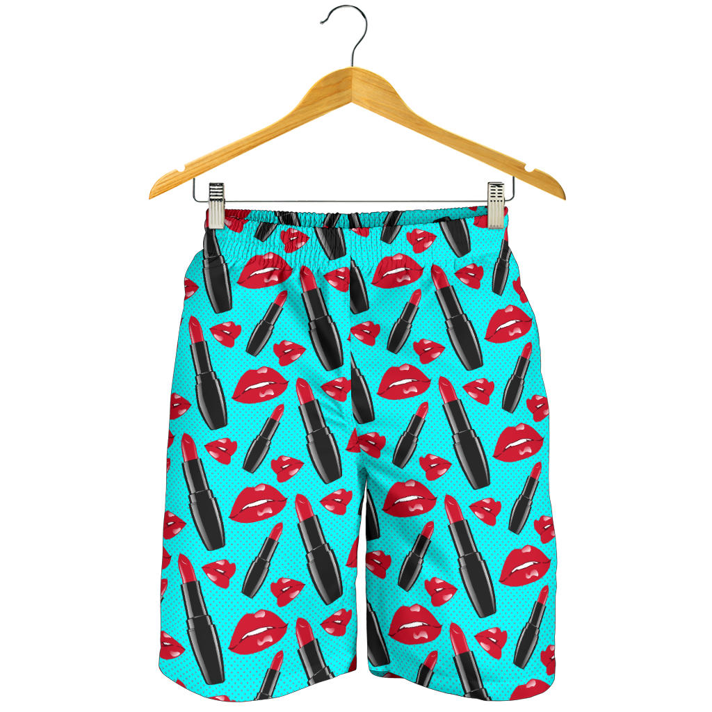 Lipstick Pattern Print Design LT02 Mens Shorts