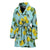 Lemon Pattern Print Design LM05 Women Bathrobe