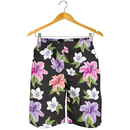 Lily Pattern Print Design LY02 Mens Shorts