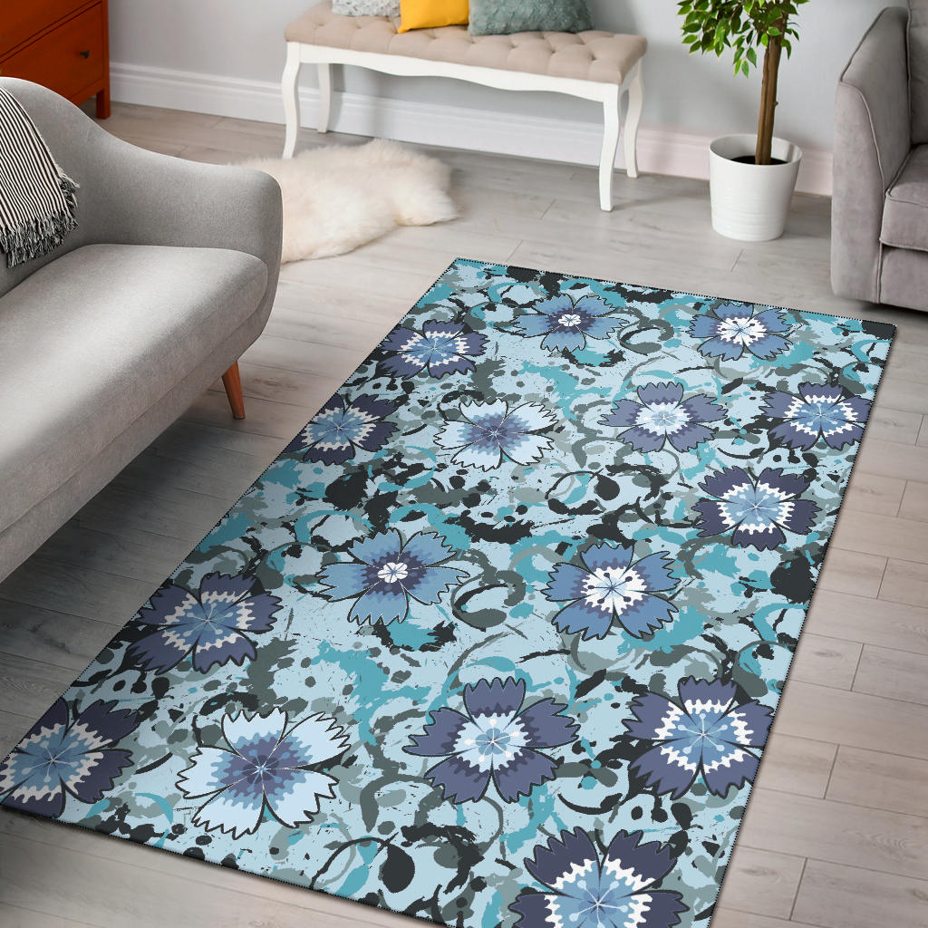 Carnations Pattern Print Design CN04 Area Rugs