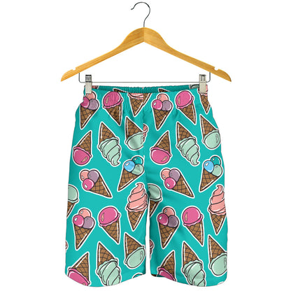 Ice Cream Pattern Print Design IC01 Mens Shorts