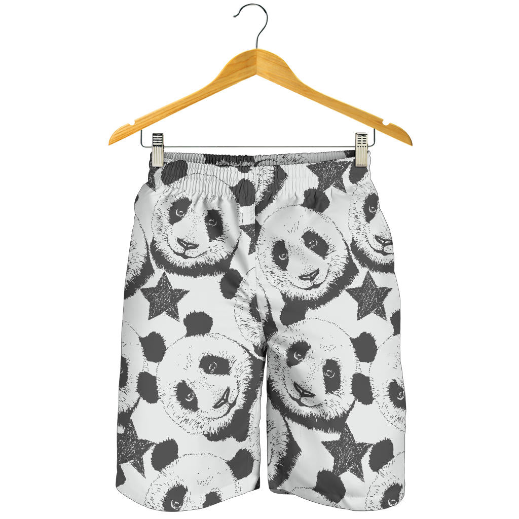 Panda Pattern Print Design A02 Mens Shorts