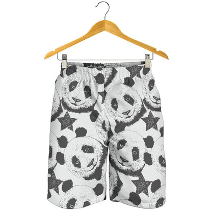 Panda Pattern Print Design A02 Mens Shorts