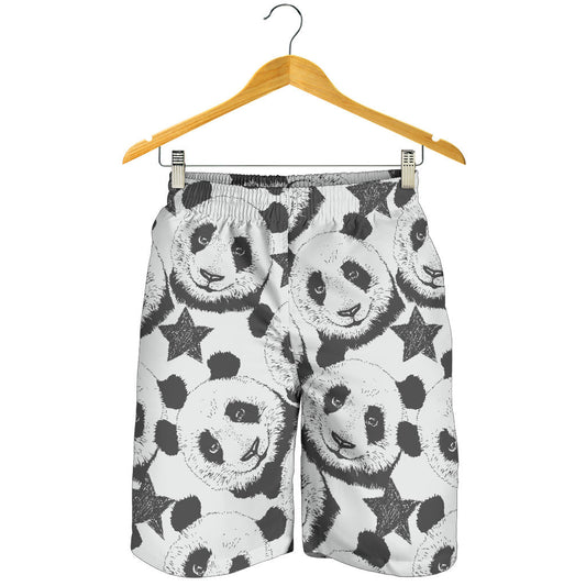 Panda Pattern Print Design A02 Mens Shorts