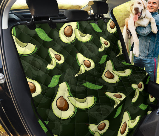 Avocado Pattern Print Design AC07 Rear Dog  Seat Cover