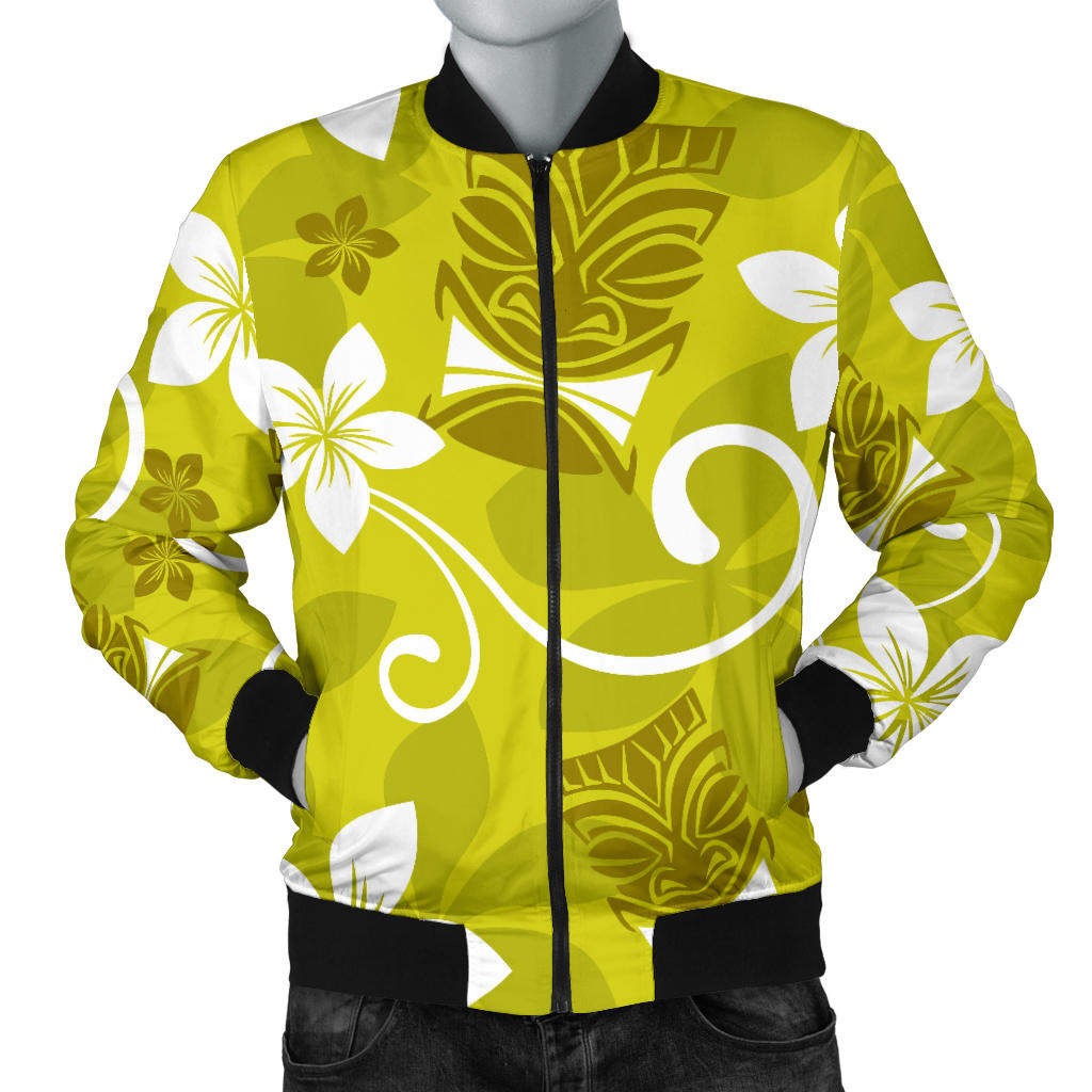 Hawaiian Themed Pattern Print Design H019 Men Bomber Jacket