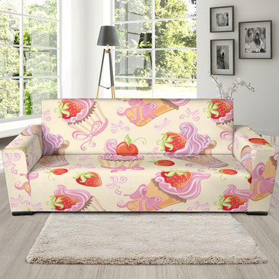 Strawberry Pink CupCake Sofa Slipcover