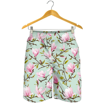 Magnolia Pattern Print Design MAG04 Mens Shorts