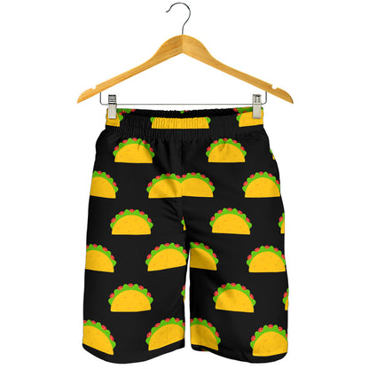 Taco Pattern Print Design TC06 Mens Shorts
