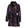 Lavender Pattern Print Design LV05 Women Bathrobe