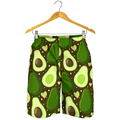 Avocado Pattern Print Design AC04 Mens Shorts