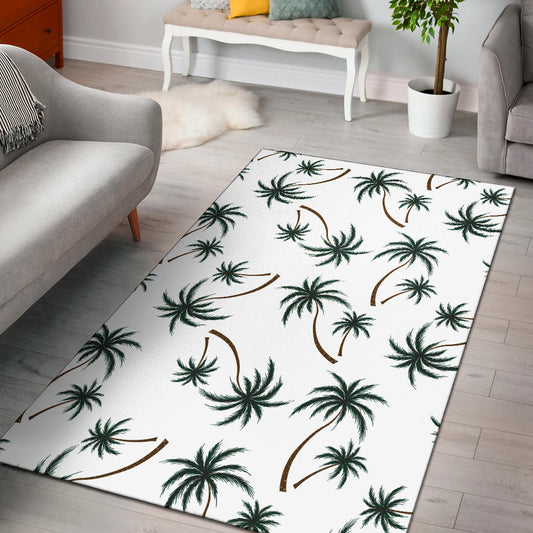 Palm Tree Pattern Print Design PT07 Area Rugs