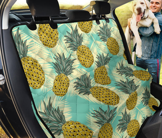Pineapple Pattern Print Design PP03 Rear Dog  Seat Cover