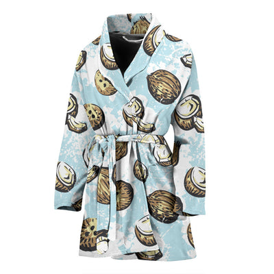 Coconut Pattern Print Design CN01 Women Bathrobe