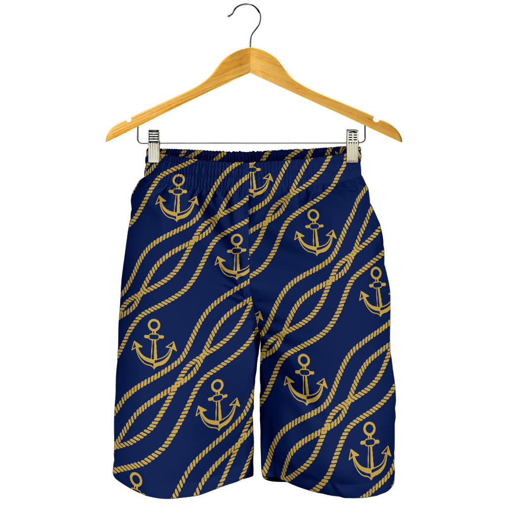 Nautical Anchor Rope Pattern Mens Shorts