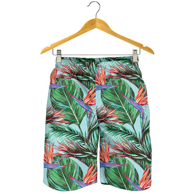 Bird Of Paradise Pattern Print Design BOP01 Mens Shorts