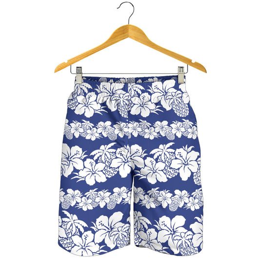 Hawaiian Themed Pattern Print Design H07 Mens Shorts