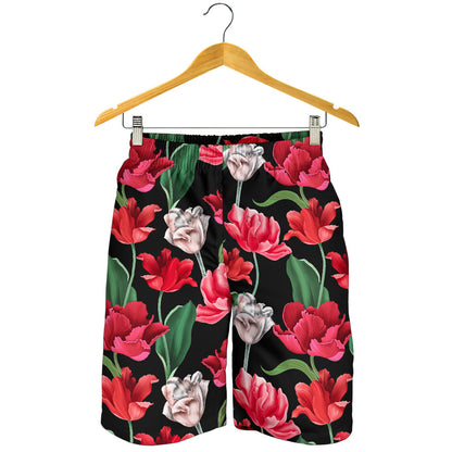 Tulip Pattern Print Design TP08 Mens Shorts
