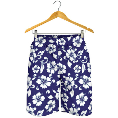 Hibiscus Pattern Print Design HB010 Mens Shorts