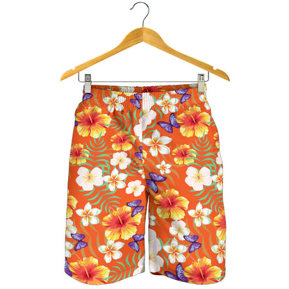 Tropical Flower Pattern Print Design TF027 Mens Shorts