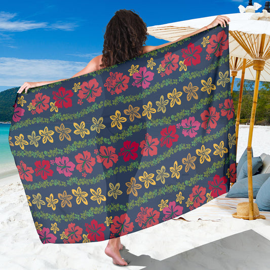 Hawaiian Themed Pattern Print Design H018 Sarong Pareo Wrap